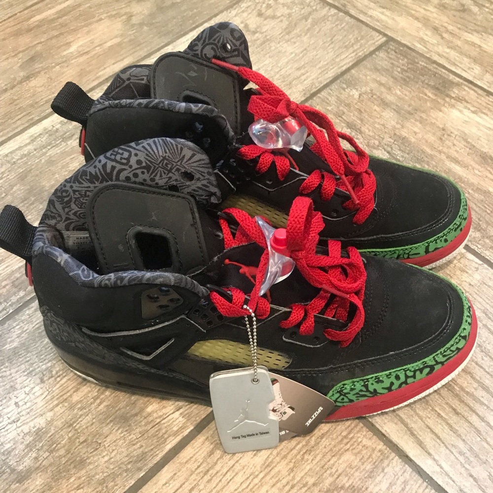 Jordan Athletic Shoes - Black, Red, Green
